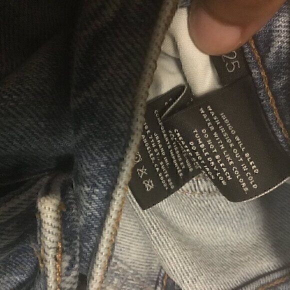 J Brand Destroyed Light Wash Destroyed Distressed Straight  leg Jeans 25 - Picture 6 of 14